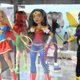 DC Super Hero Girls are on display. Love Batgirl’s hoodie.